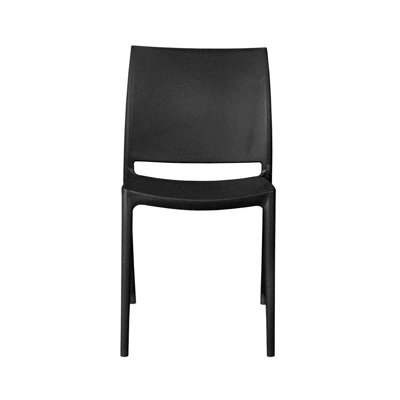 Chaise empilable en plastique Niche Terrace pour terrasse, café, salle de pause, salle à manger, siège d'événement
