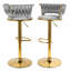 Tabouret tournant en velours-2004016708