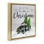 «Plaid Truck Christmas phrase», art mural sur toile par Carol Robinson