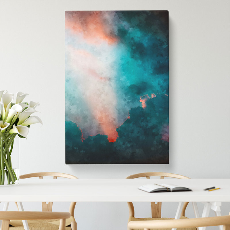 Ray Of Light Through The Clouds - Wrapped Canvas Painting, 76cm H x 50cm W x 3cm D