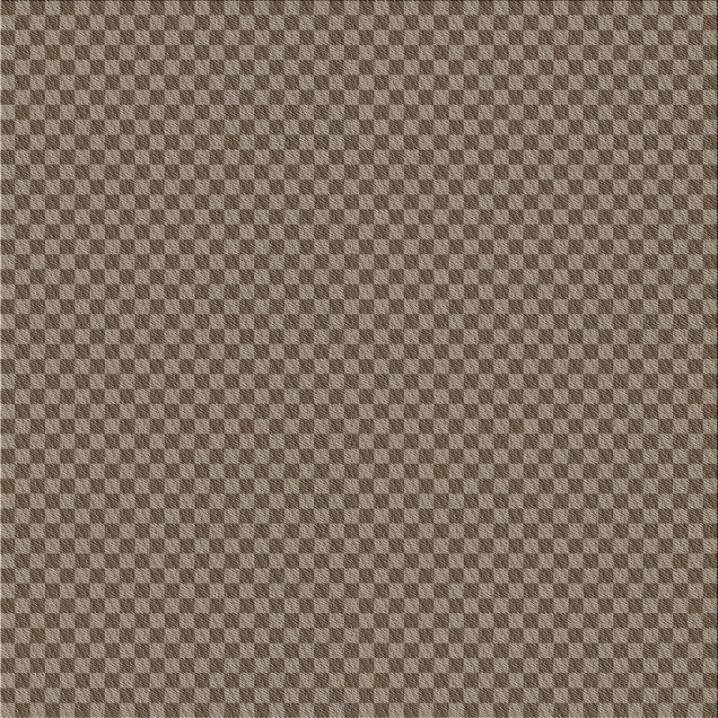 Tapis brun Power Loom, Carré 7 pi