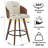 Ljubka Faux Leather Swivel Stools-955613848-1004436060