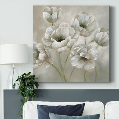 Doux coquelicots naturels sur toile