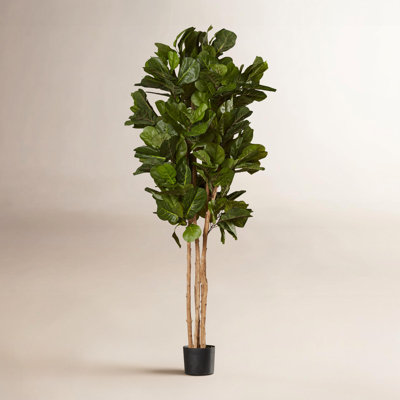 Nearly Natural Faux Fiddle Leaf Fig Tree in Pot