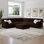 Housse extensible pour très grand canapé modulaire d'angle - Facile à nettoyer et durable - Collection Comfort