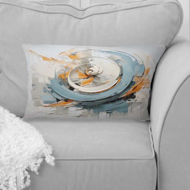 Coussin Whispering Motion - Abstract Spirals