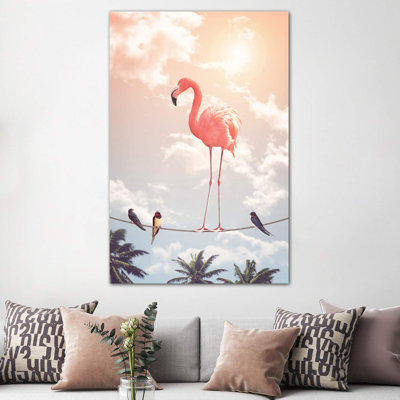 Flamingo & Friends by Jonas Loose - Wrapped Canvas Print