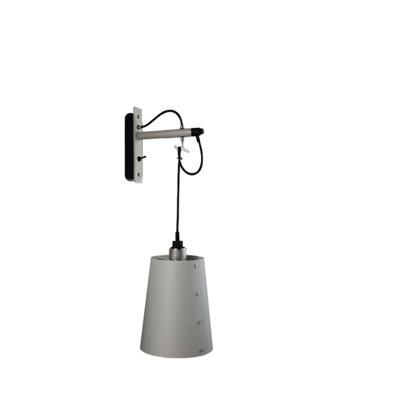 Armed Sconce, Stone/Steel, 10.2 x 8.3