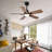 Smart Indoor/Outdoor Ceiling Fan With Light, Dual Finish Black/Walnut 6-Blade, Remote Control, Dimmable Led, 6-Speed Quiet Dc Motor, Reversible-1546432495