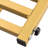 Gold And White Coffee Table Set Of 2, With Marble Pattern Coffee Table With Drawer Metal Frame Square End Table