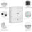 Double Door Small Bathroom Wall Mounted Storage Cabinet, Living Room Medicine Cabinet Organizer, White
