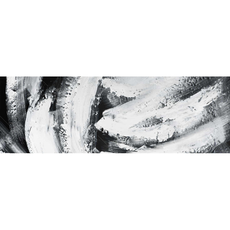 Grandes rayures noires sur toile - Élégant décor à la maison