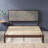 Moiz 42" Solid Wood Platform Bed Frame with Adjustable Upholstered Headboard-75287621