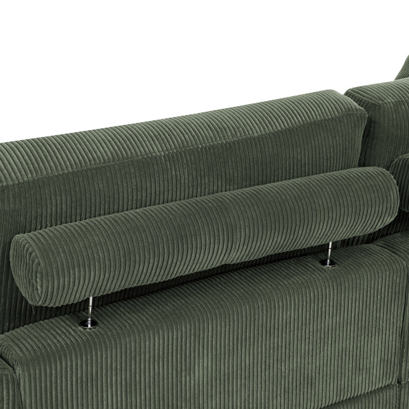 Mordecai 90'' Corduroy Sleeper Sofa