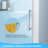 56-60" W x 75" H Sliding Shower Door, Frameless Glass Shower Door with 5/16" (8mm) Clear Tempered Glass, Explosion-Proof Film, Pull Handle, Stainless Steel Hardware, Brush Sliver Finished-123764427