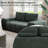 Medwin Green Linen Compressed Loveseat