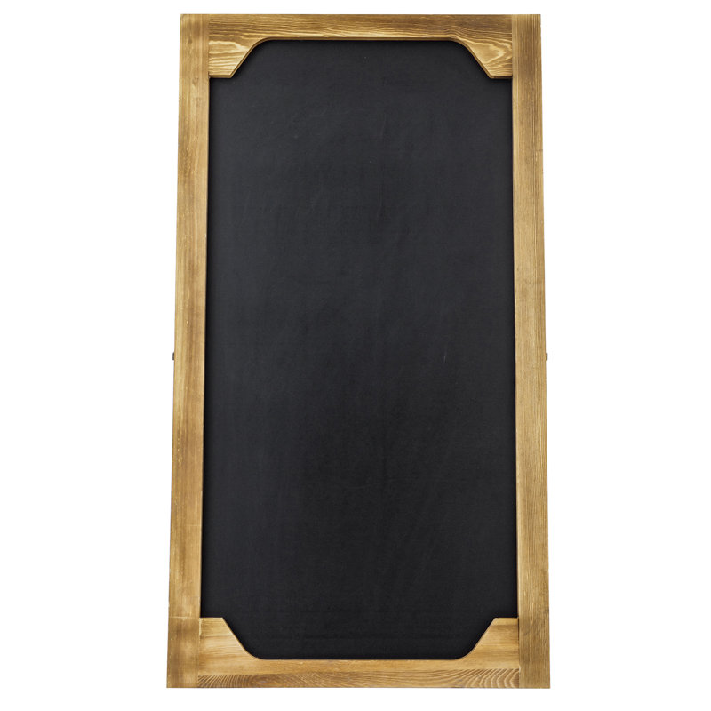 Tableau noir sur pied en bois massif
