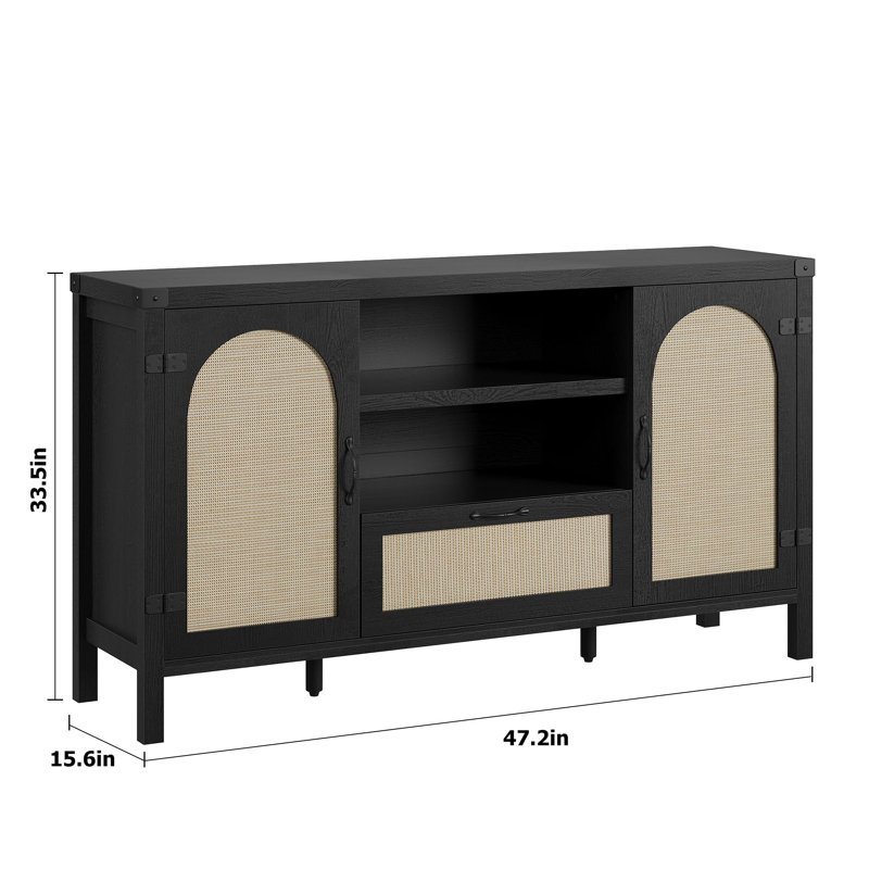 47.2cm Sideboard, Black