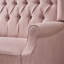 Fauteuil inclinable surdimensionné en tissu à oreilles avec garniture cloutée et coutures capitonnées à boutons pour le salon, la chambre à coucher-653636756