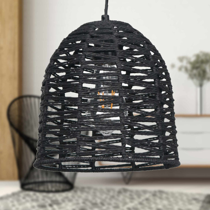 Acey 22cm H Paper Pendant Shade ( Uno ), Dark