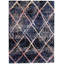 Tapis bleu marine / rouge Stigall-484237000