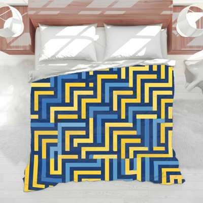 Couette à motif géométrique de labyrinthe