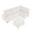 Canapé modulaire en velours côtelé de 94 po avec repose-pieds Aetheris-2115854611