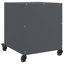 Angala 36 cm W Steel Bedside Table-87684024
