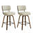 26" Swivel Upholstered Counter Stool with Walnut-Finish Bentwood Frame-114223069-114223065