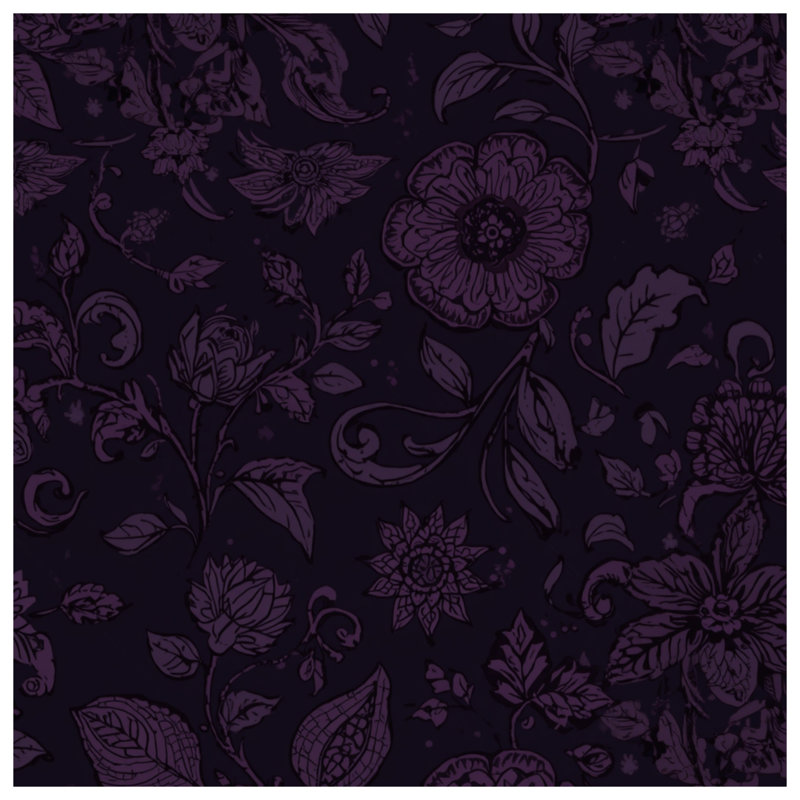 Couvertures mauves à motif floral, 60 po L x 80 po H