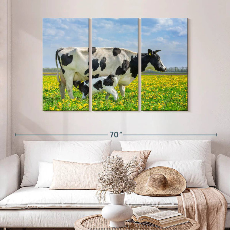 Brampt Spotted Cattle, 32" H x 50" W