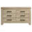 Weathered Oak 6-Drawer Bedroom Dresser