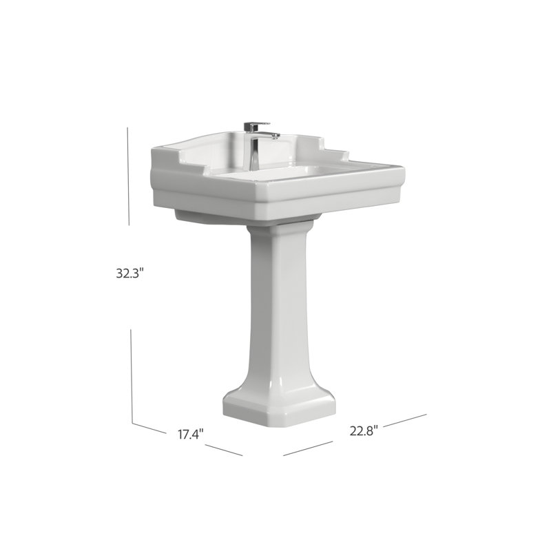 Essex 24'' L Bathroom Sink, Single Hole