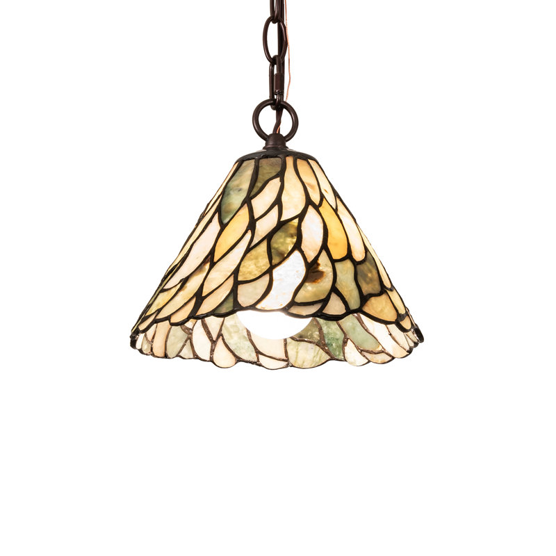 8" Wide Willow Jadestone Mini Pendant