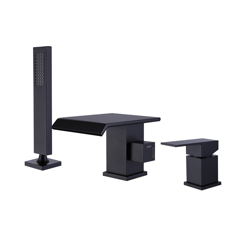 1 Handle Deck Waterfall Faucet with Diverter