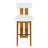 Renee Indoor Wooden Upholstered Barstool, Walnut Finished and Upholstery, Set of 2-1838285115