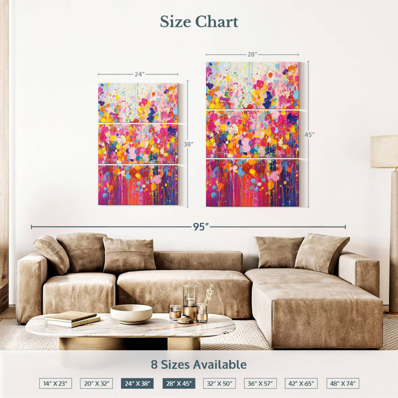 Avery Garden Confetti, 38" H x 24" W