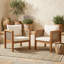 Ensemble de deux fauteuils d'extérieur avec coussins-1320142030