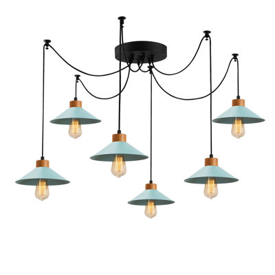 6 - Light Black Shaded Pendant