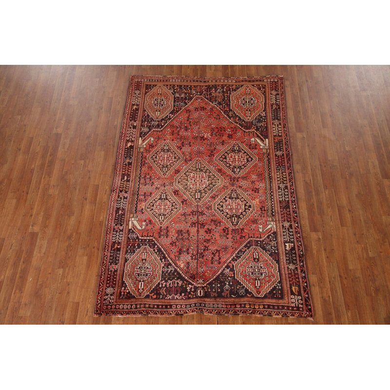 Tapis traditionnel rétro en laine 5 x 8 po