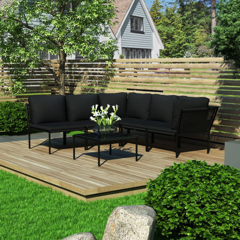 Daan 6 Piece Lounge Chair with Cushions