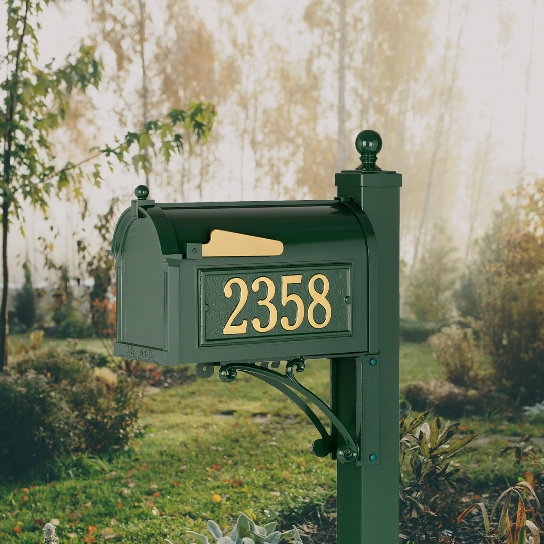 Deluxe Package Post Mounted Mailbox Whitehall Products 