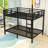 Metal Full XL Over Full XL Bunk Bed With Slats