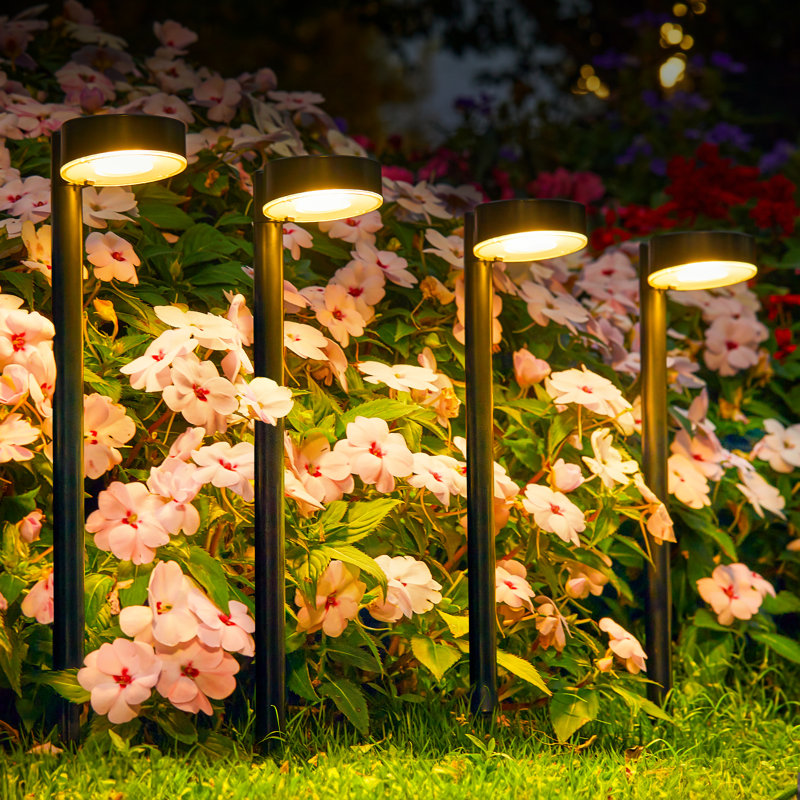 Solar Pathway Lights Outdoor, Bright Led Solar Lights Outdoor Waterproof, Up To 12 Hrs Modern Path Lighting For Yard Garden Walkway Driveway Lawn Decor