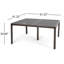 Table de salle à manger d'extérieur moderne en aluminium avec accents tissés