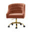 Chaise de travail en velours Doreen-1297583133