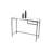 Callendale 103cm Glass Top Console Table