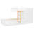 Full Size Bunk Bed with 2 Large & 5 Small Drawers, Small Wardrobe, Modern Storage Bunk Bed, MDF & Solid Wood, White-222677616