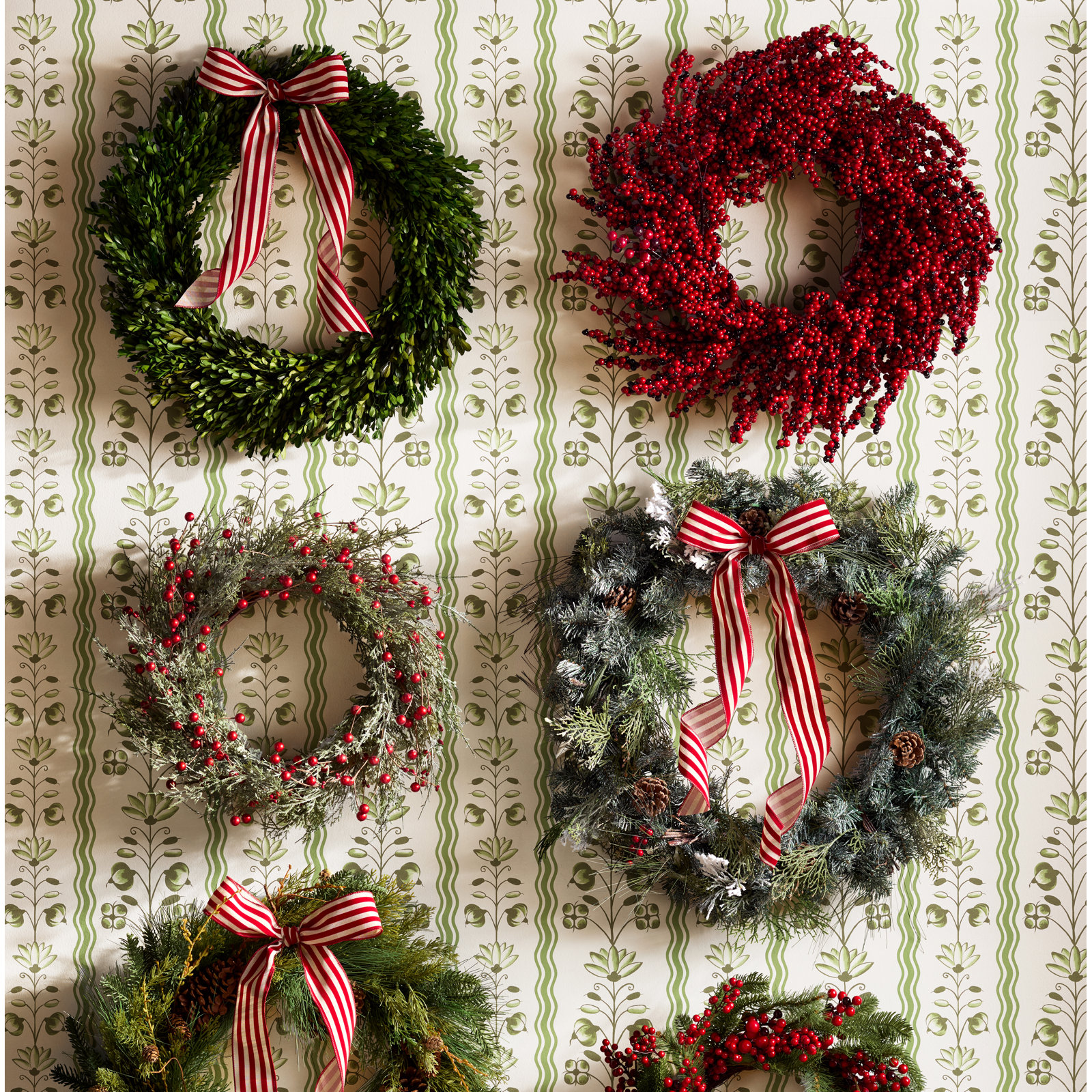Birch Lane™ Alby 31" Boxwood Wreath, 12" H x 12" W x 2.5" D