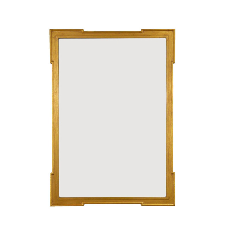 Pari Flat Wall Mirror, Gold Leaf